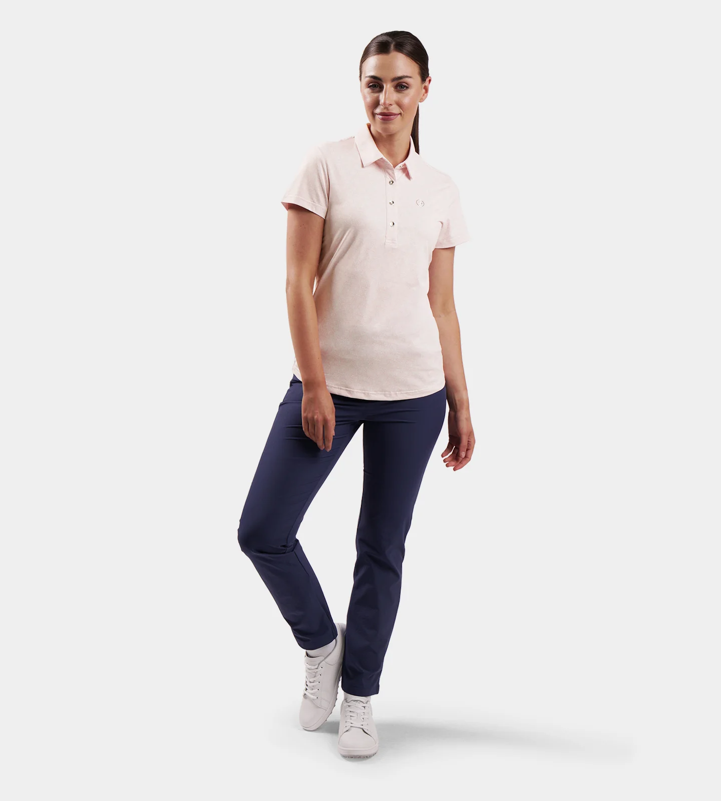 LADIES PETAL POLO - BLUSH - Image 4