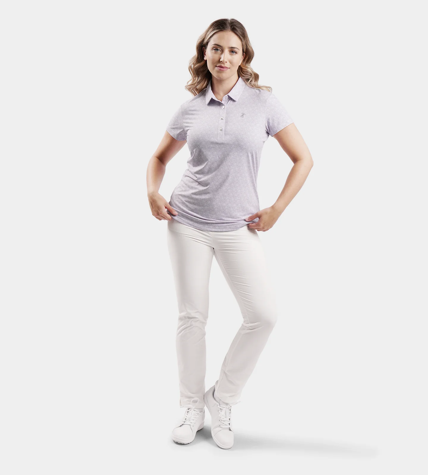 LADIES PETAL POLO - LAVENDER - Image 3