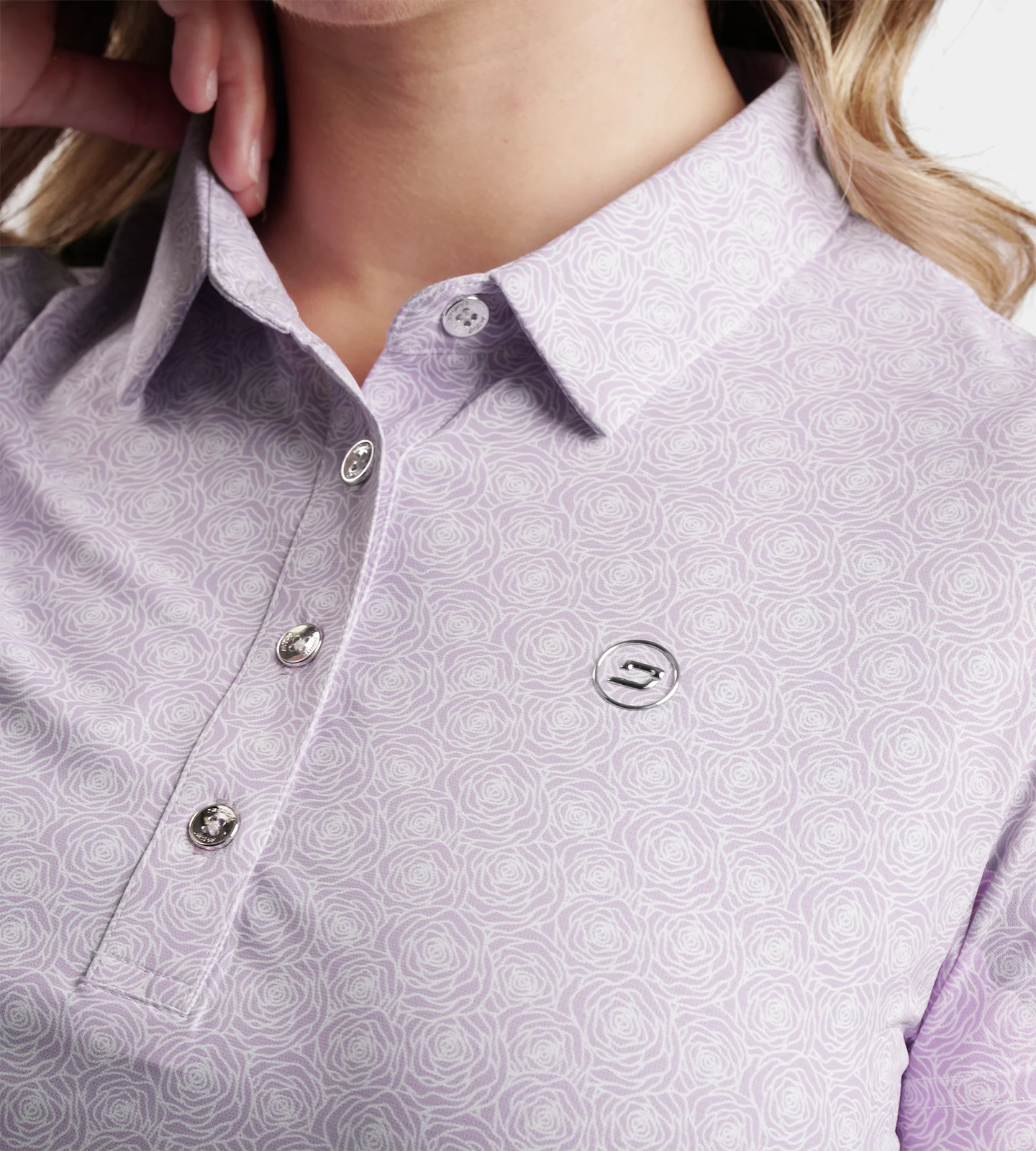 LADIES PETAL POLO - LAVENDER - Image 4