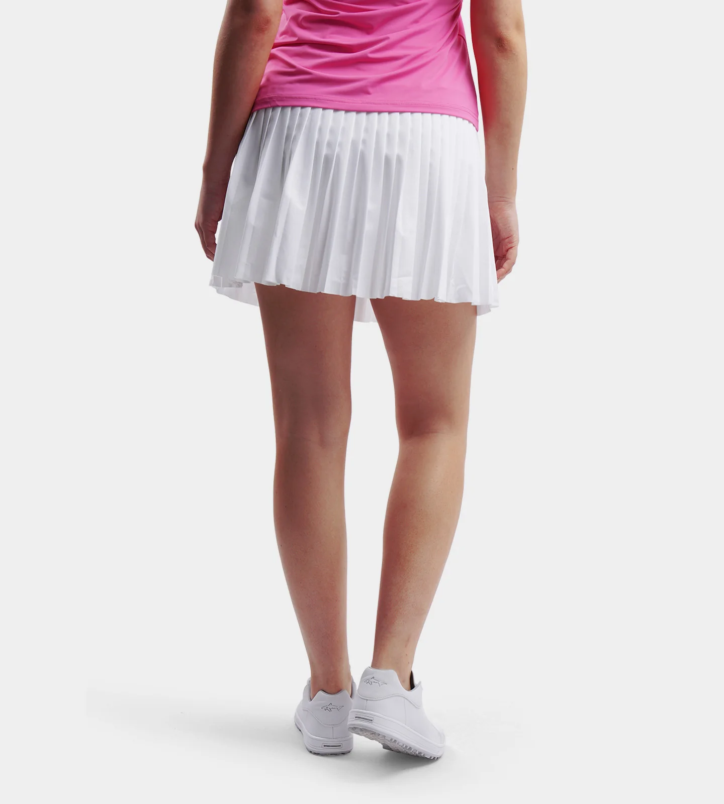 LADIES PLEATED SKORTS - WHITE - Image 2