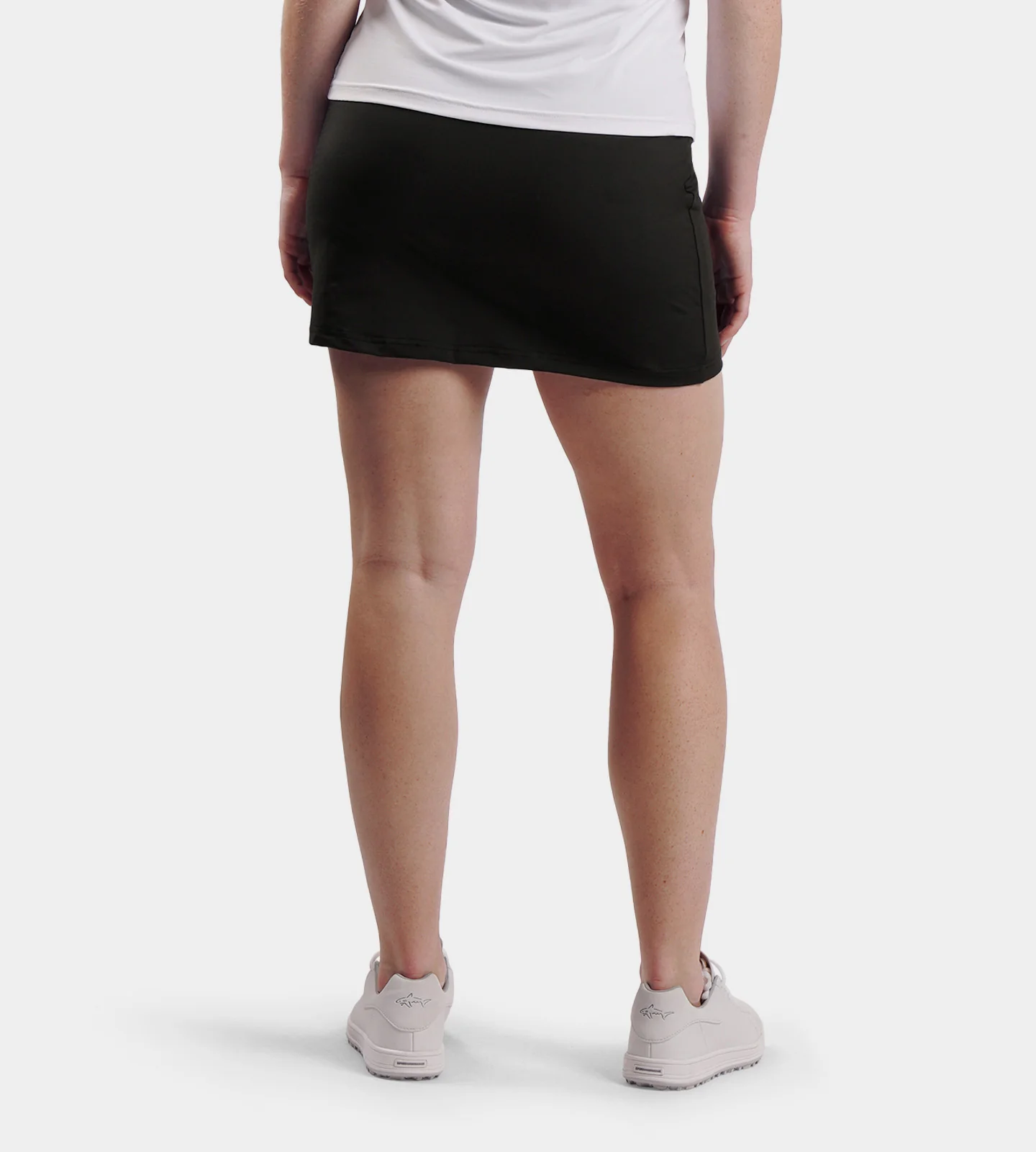 LADIES POCKET SKORTS - BLACK - Image 2