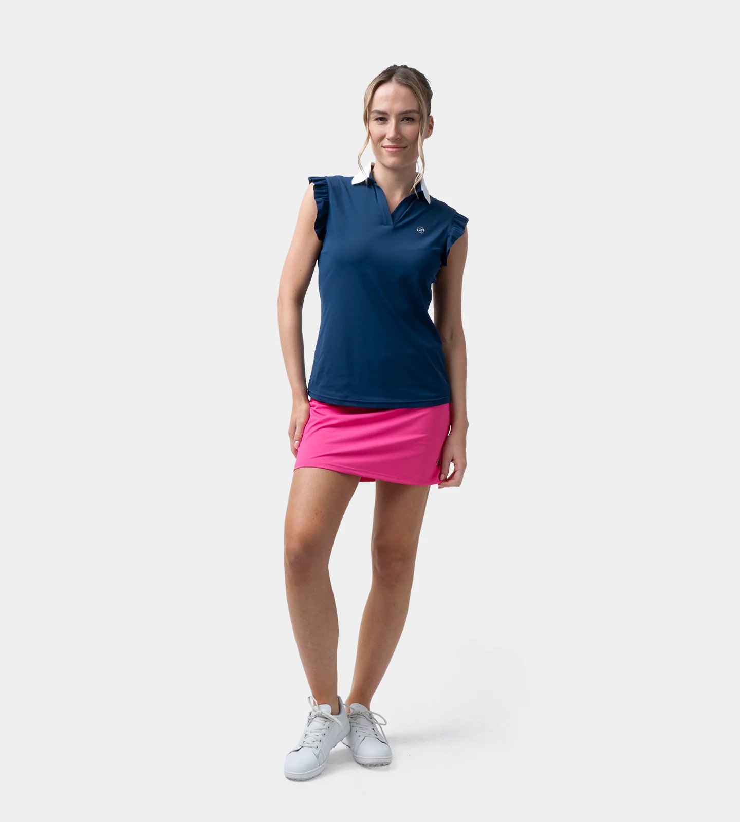 LADIES POCKET SKORTS - BRIGHT PINK - Image 4