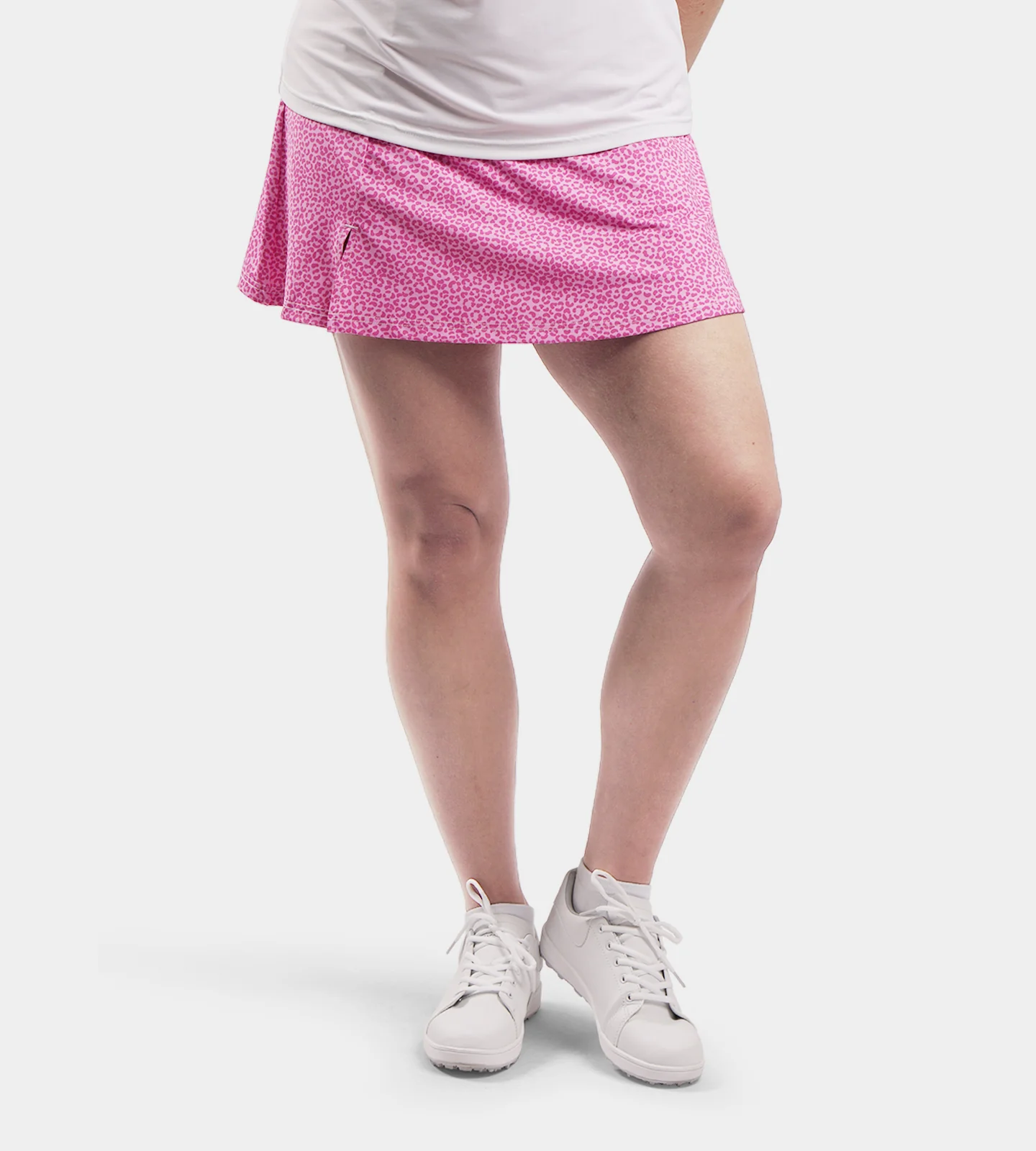 LADIES SIENNA SKORTS - LEOPARD PINK