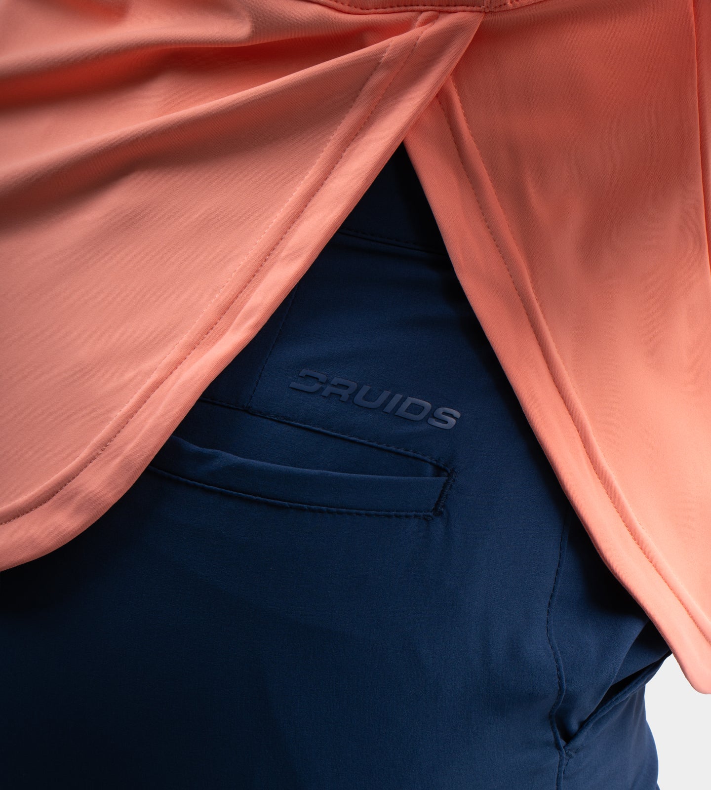 LADIES SPLIT HEM MIDLAYER - CORAL - Image 3