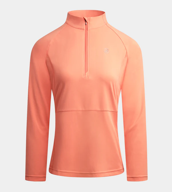 LADIES SPLIT HEM MIDLAYER - CORAL - Image 4