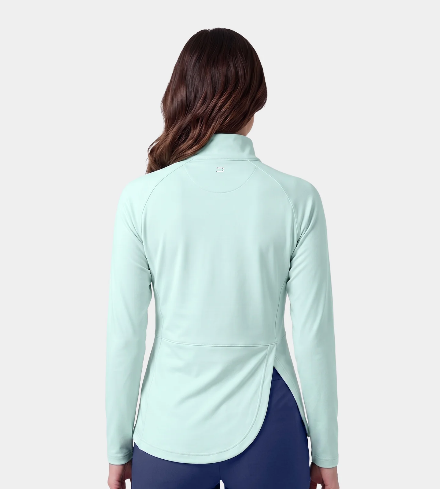 LADIES SPLIT HEM MIDLAYER - MINT - Image 2