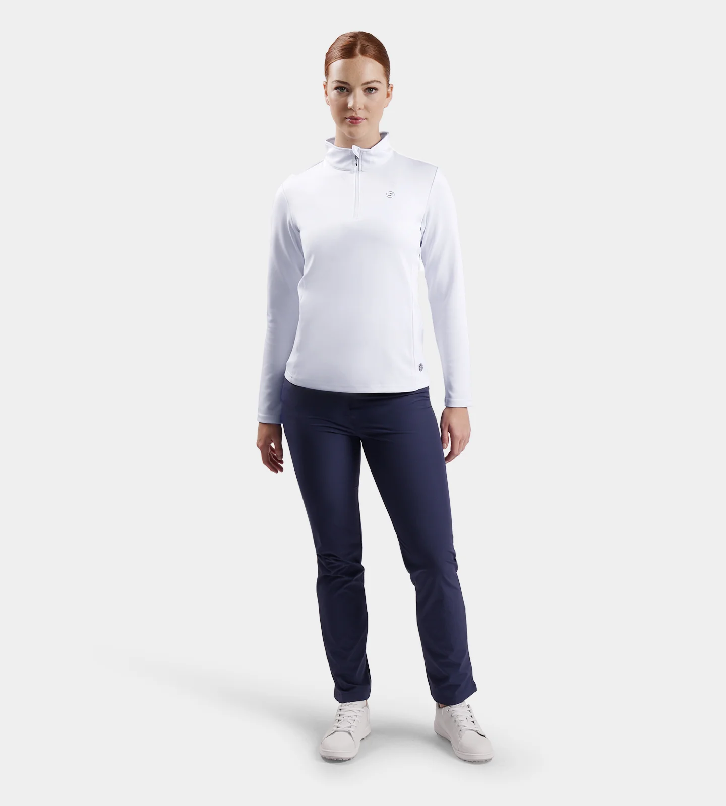 LADIES ULTRA BLEND MIDLAYER - WHITE - Image 4