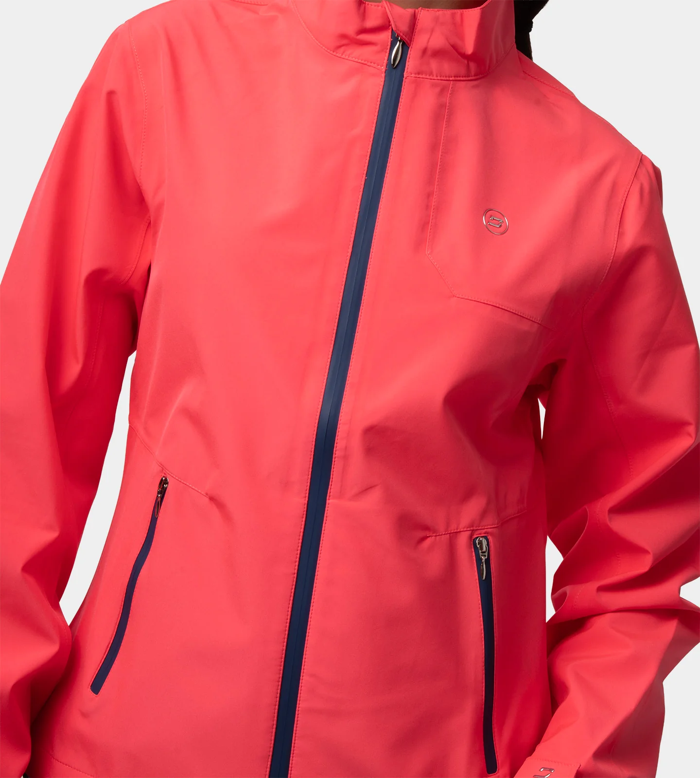 LADIES VENUS RAIN JACKET - CORAL - Image 5