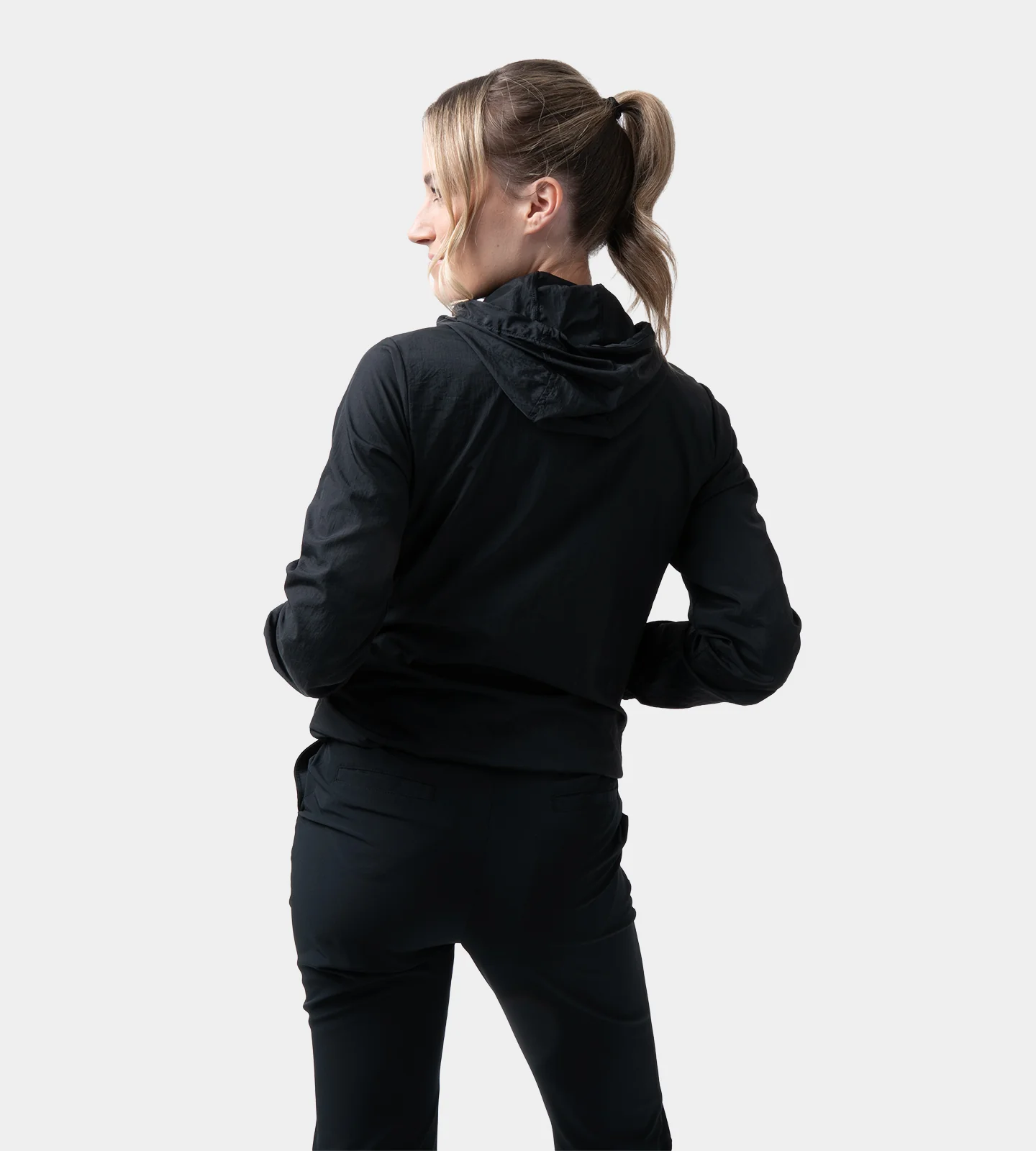 LADIES WIND GUARD JACKET - BLACK - Image 2