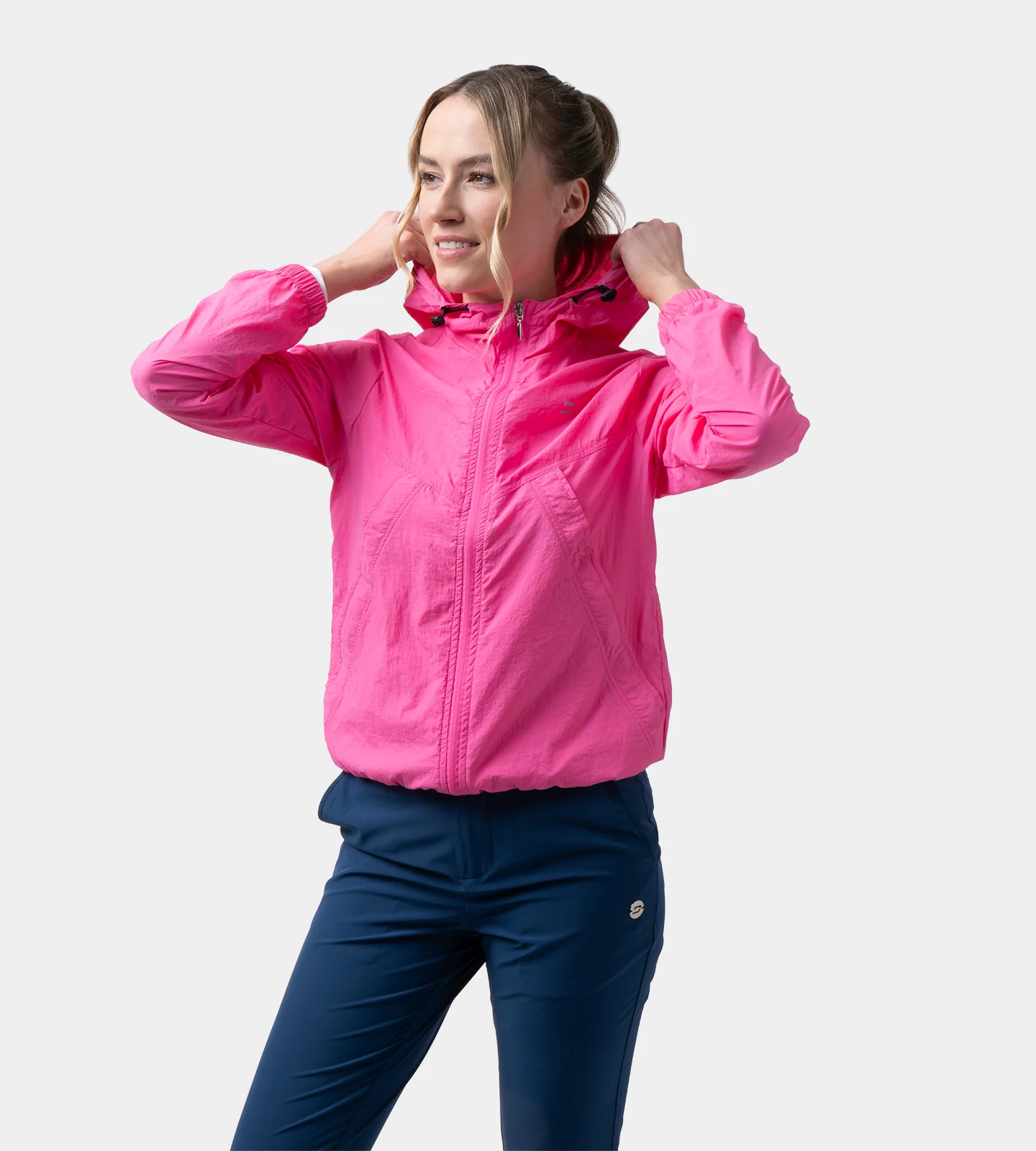 LADIES WIND GUARD JACKET - BRIGHT PINK - Image 4