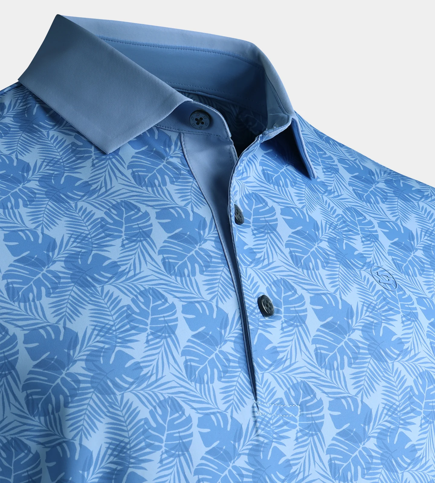 LEAVES POLO - BLUE - Image 6