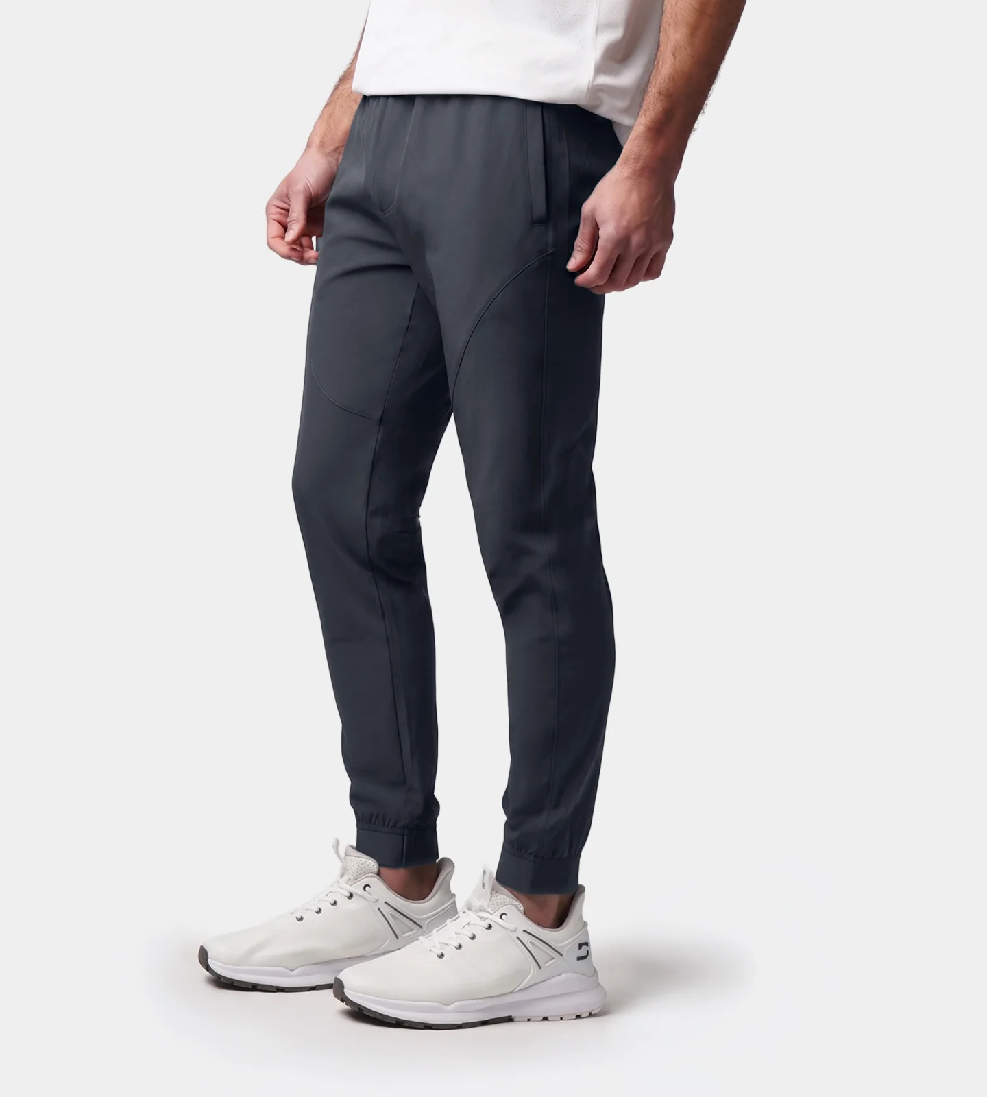 LUXE GOLF JOGGERS - CHARCOAL - Image 3