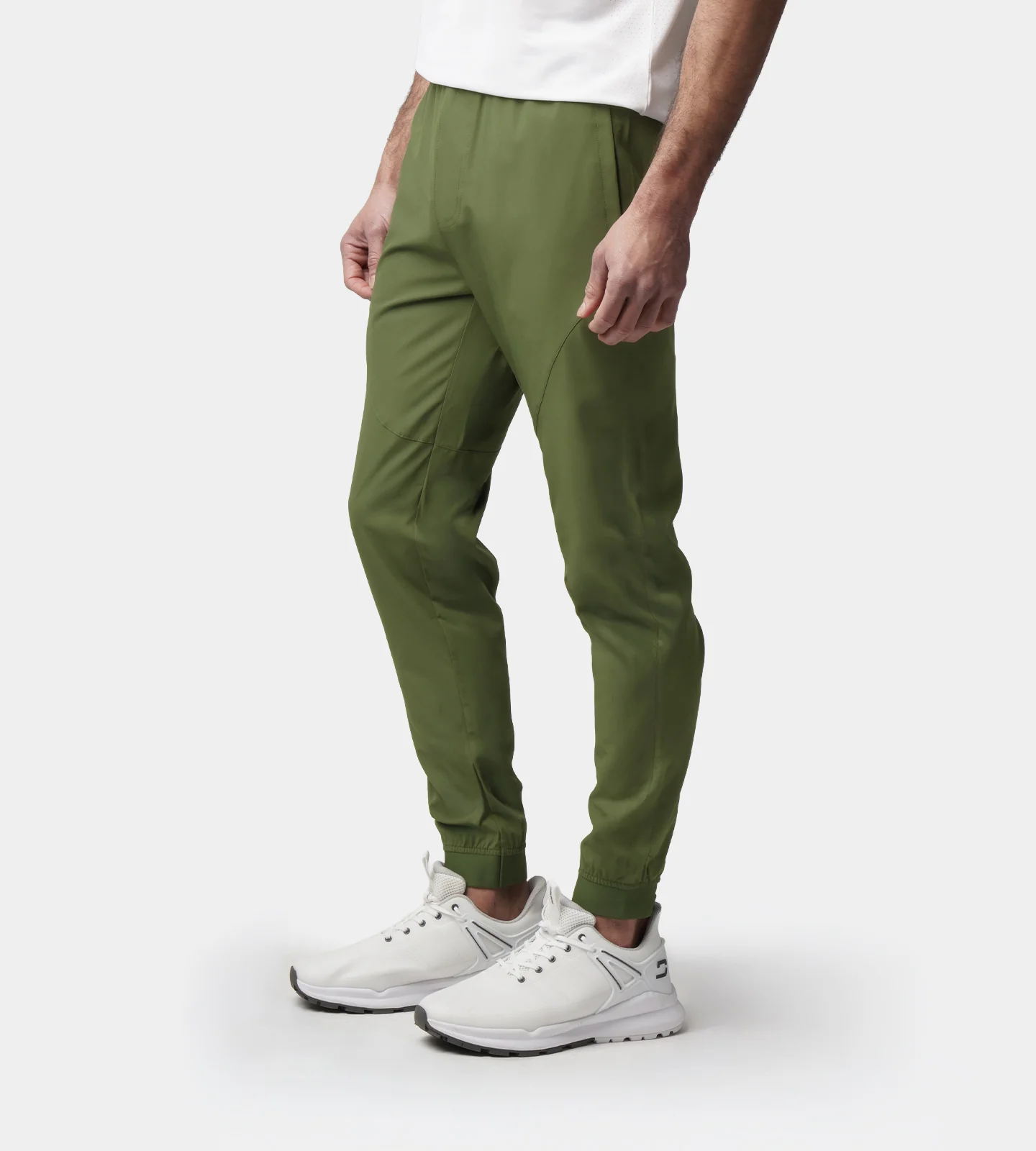 LUXE GOLF JOGGERS - KHAKI - Image 3