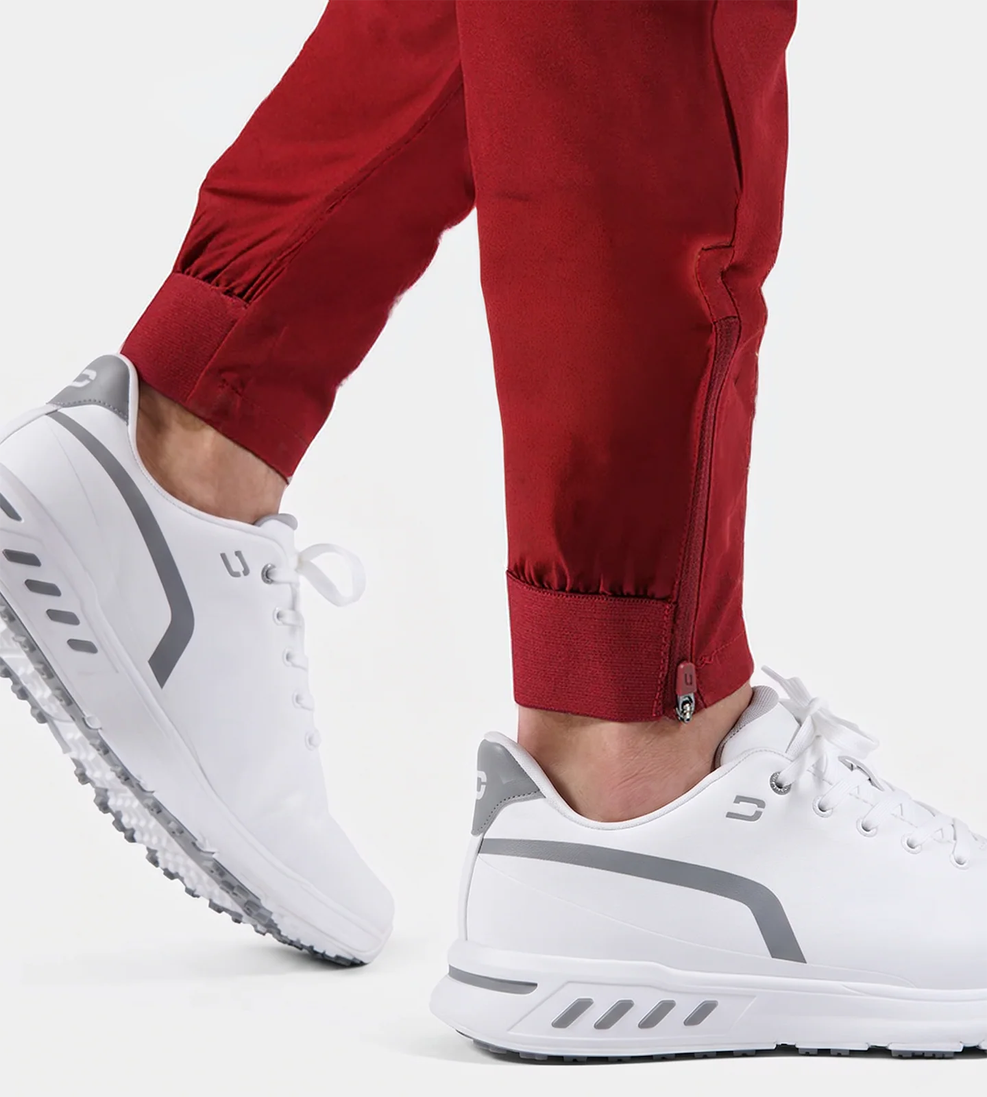 MEN'S GOLF JOGGERS - BURGUNDY - Image 11