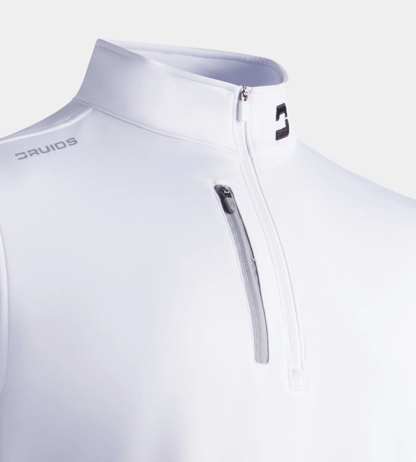MEN'S ULTRA BLEND GOLF MIDLAYER 1/4 ZIP - WHITE - Image 5