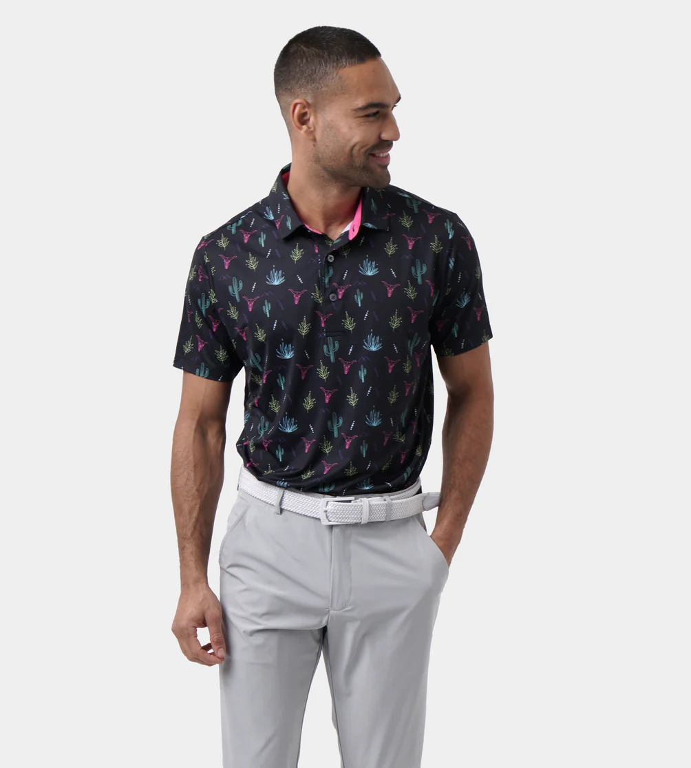 NEON DESERT POLO - BLACK - Image 2