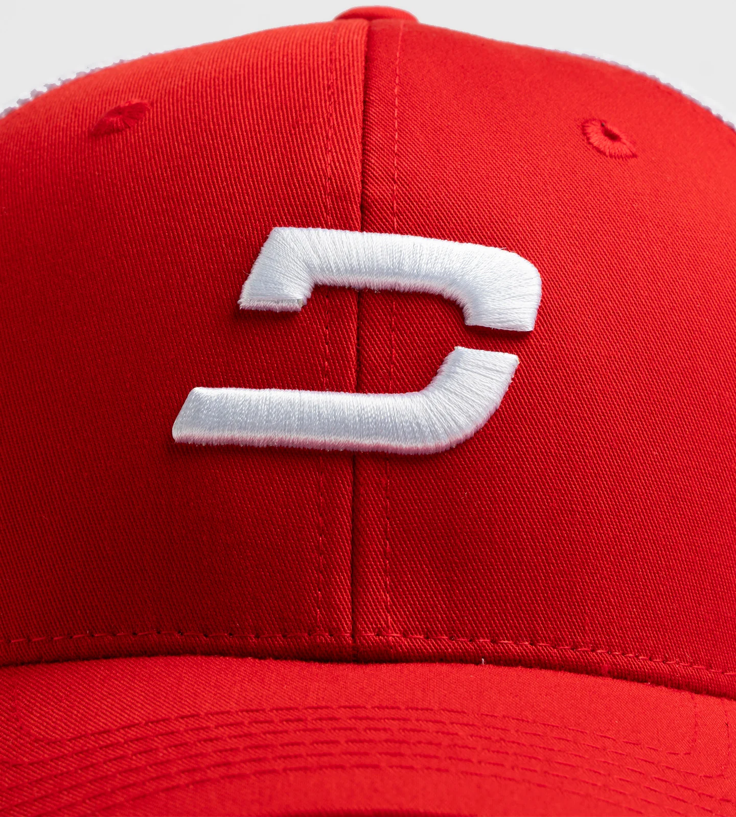 PLAYERS D CAP - RED / WHITE - Image 3