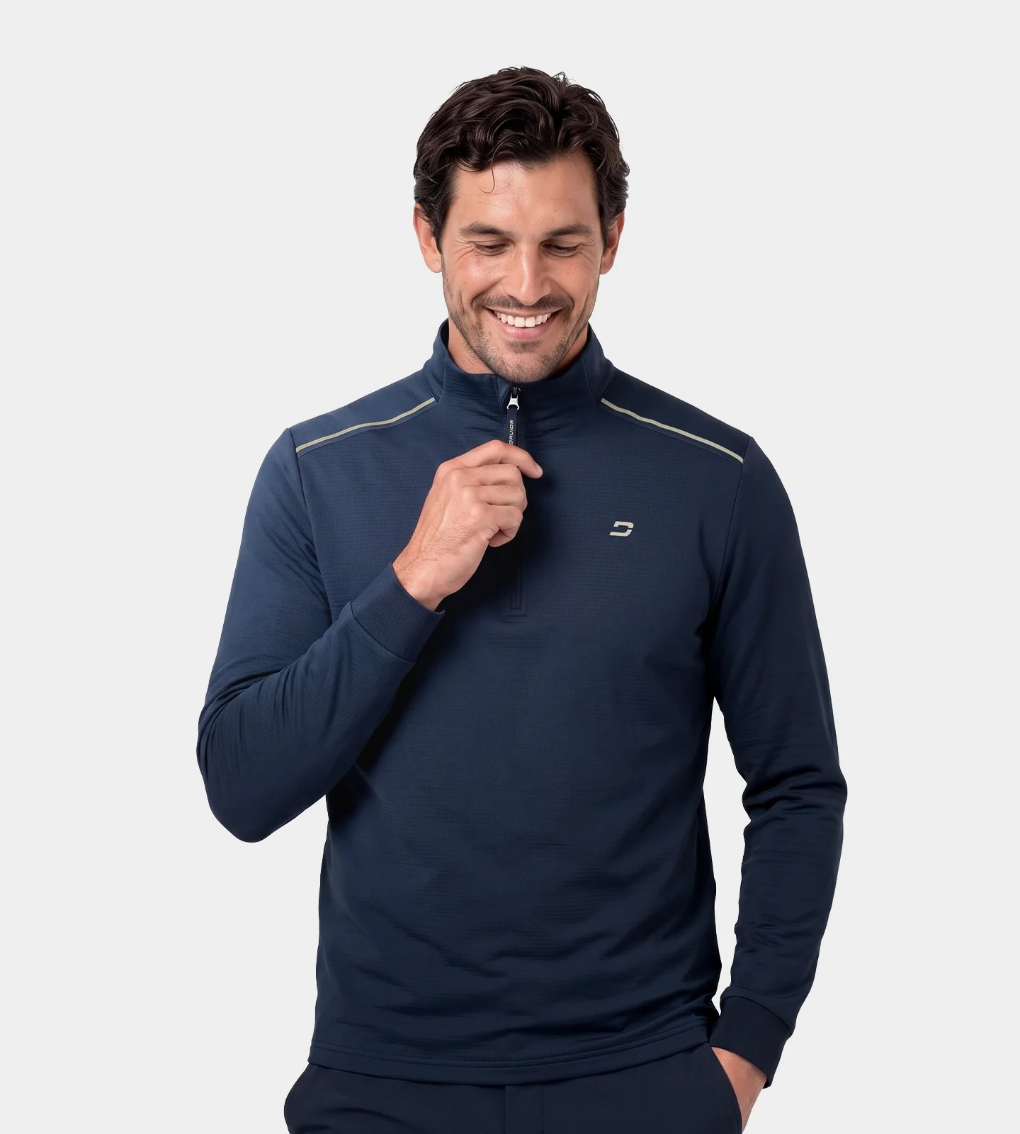 RIBBED PINE MIDLAYER - NAVY - Image 2