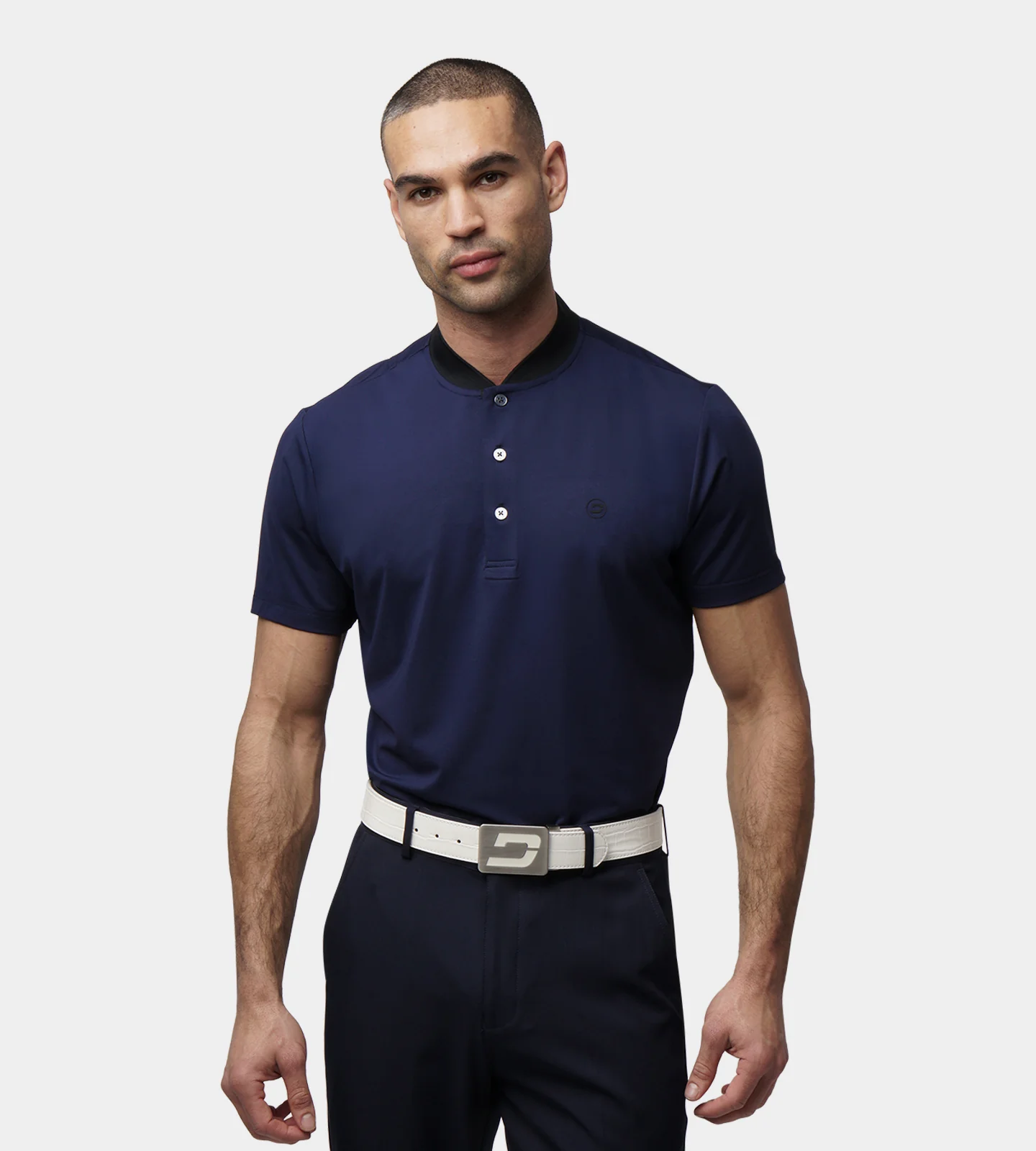 RIBBED PRIME POLO - NAVY - Image 2