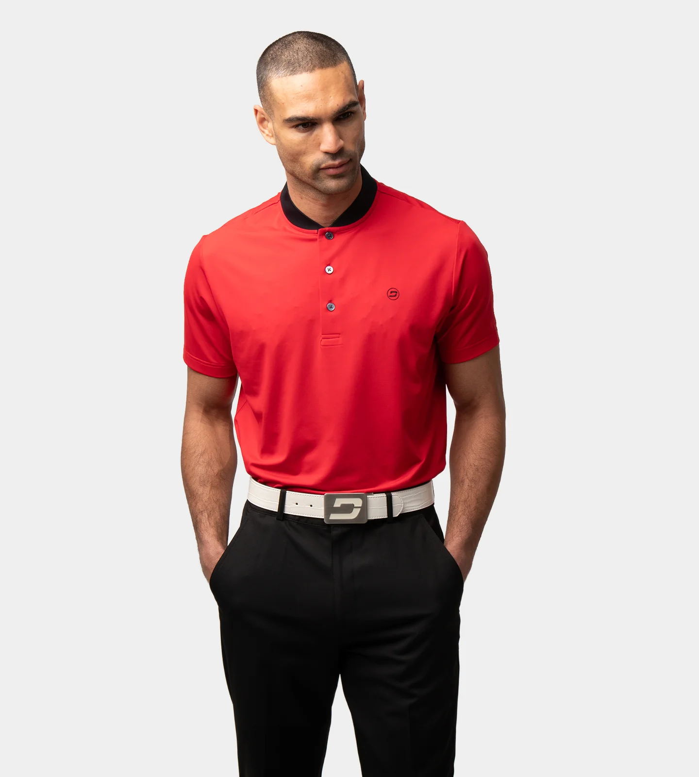 RIBBED PRIME POLO - RED - Image 2