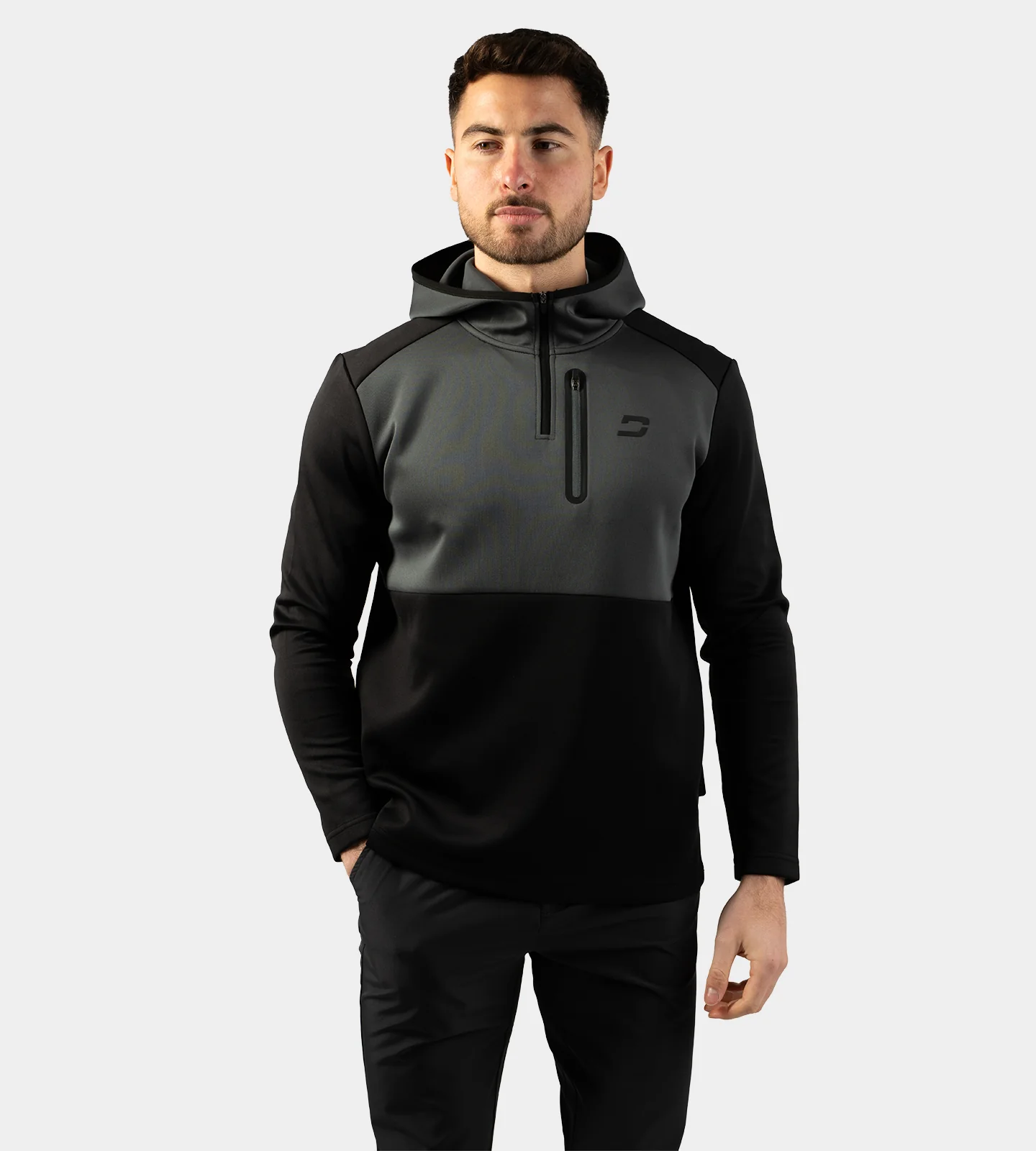 SCRAMBLE HOODIE - CHARCOAL - Image 2