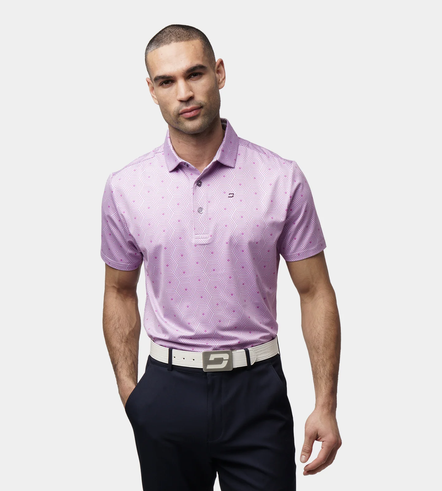 SIX GRID POLO - LAVENDER - Image 2