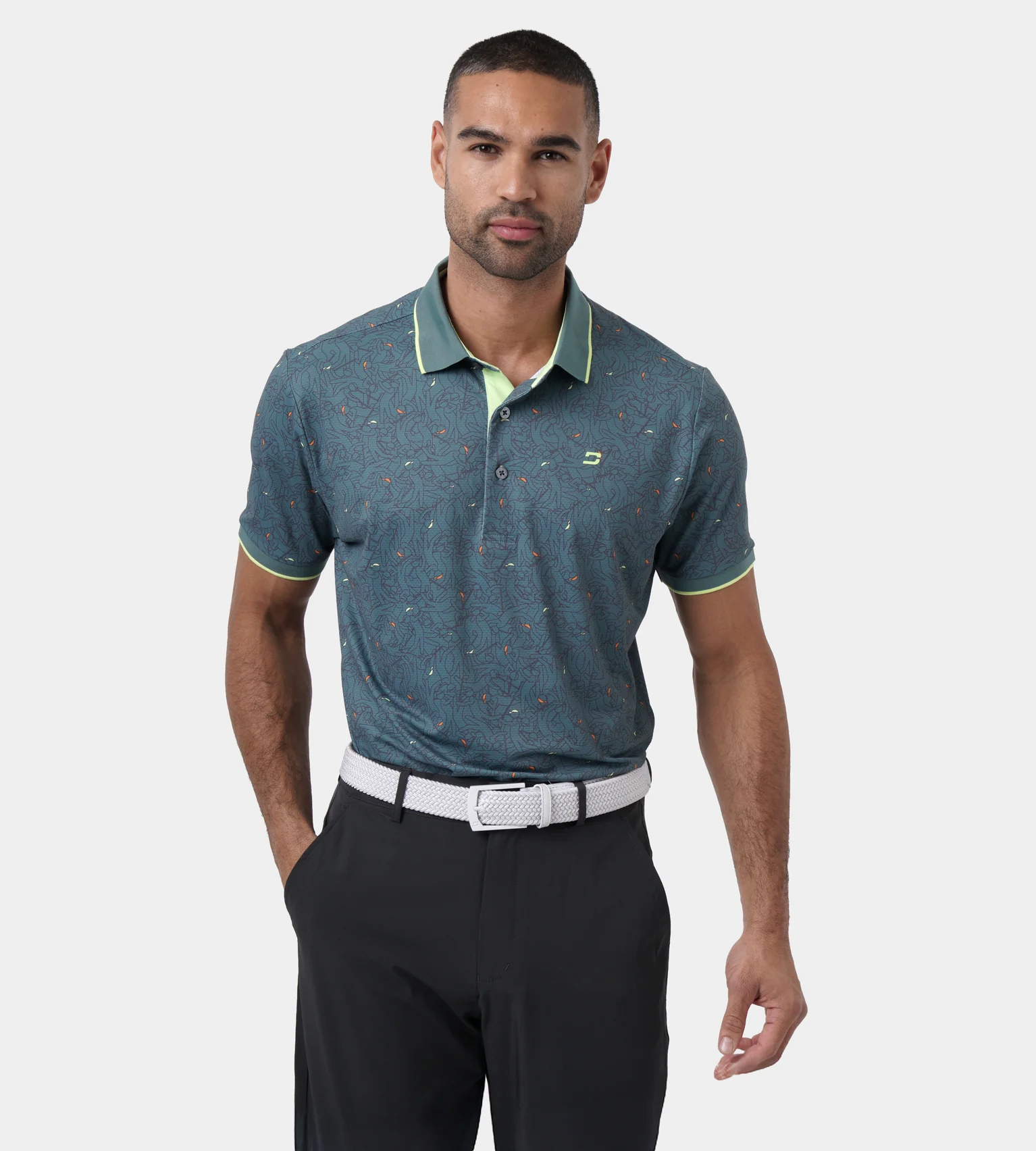 SKETCH SHOT POLO - SAGE - Image 2