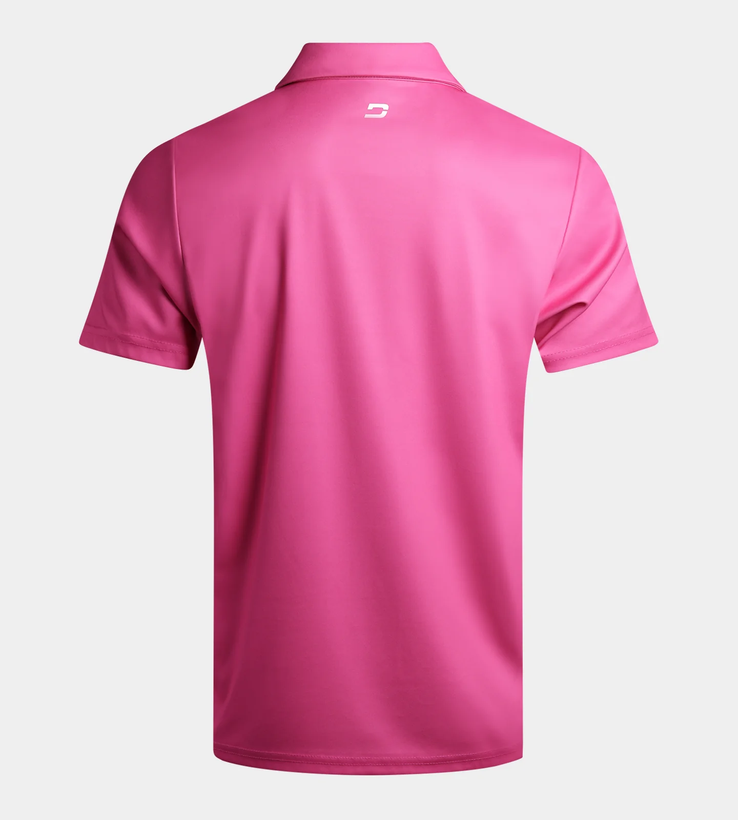 STRIPE PERFORMANCE POLO - PINK - Image 3