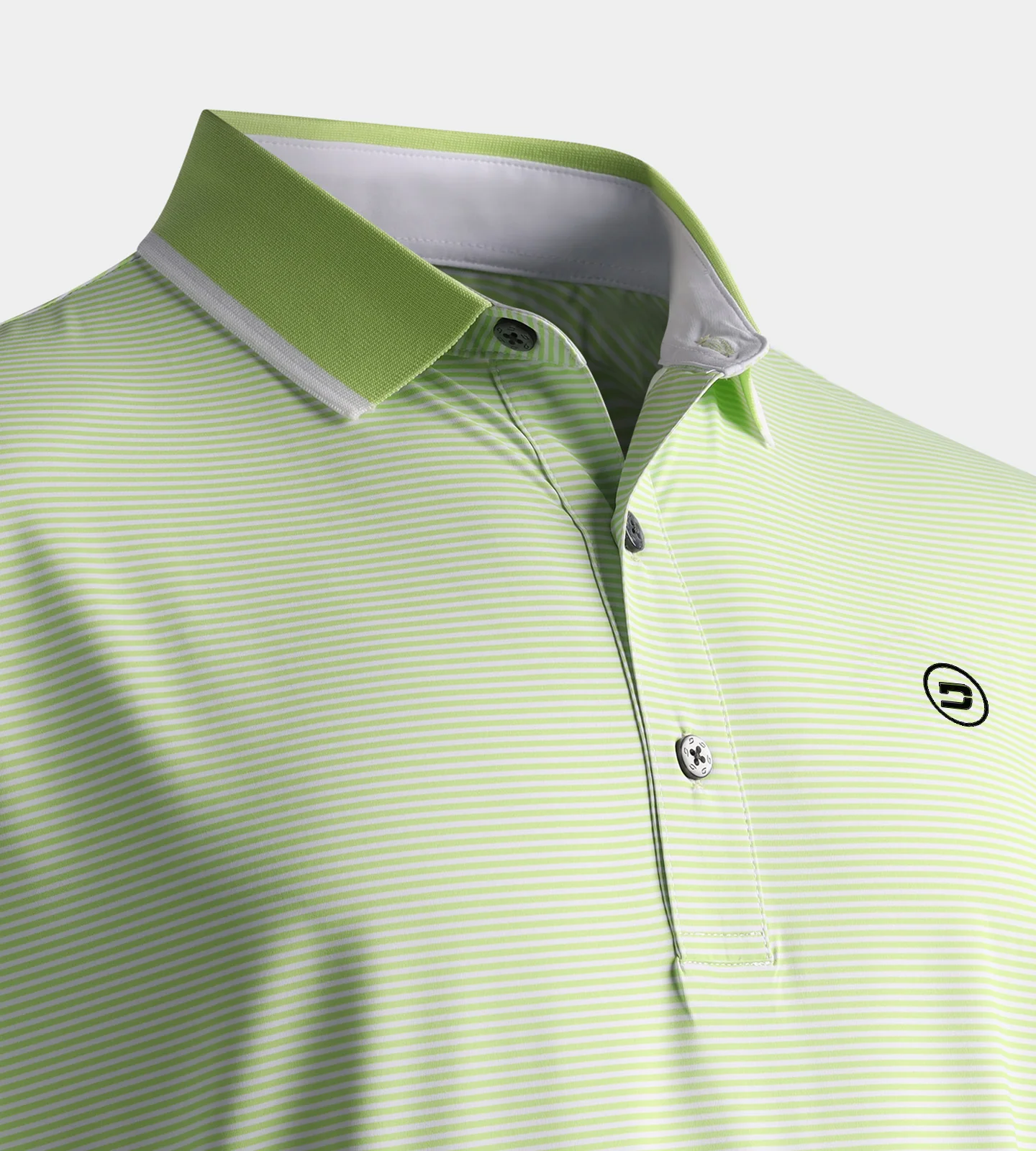 STRIPE POLO - LIME - Image 3