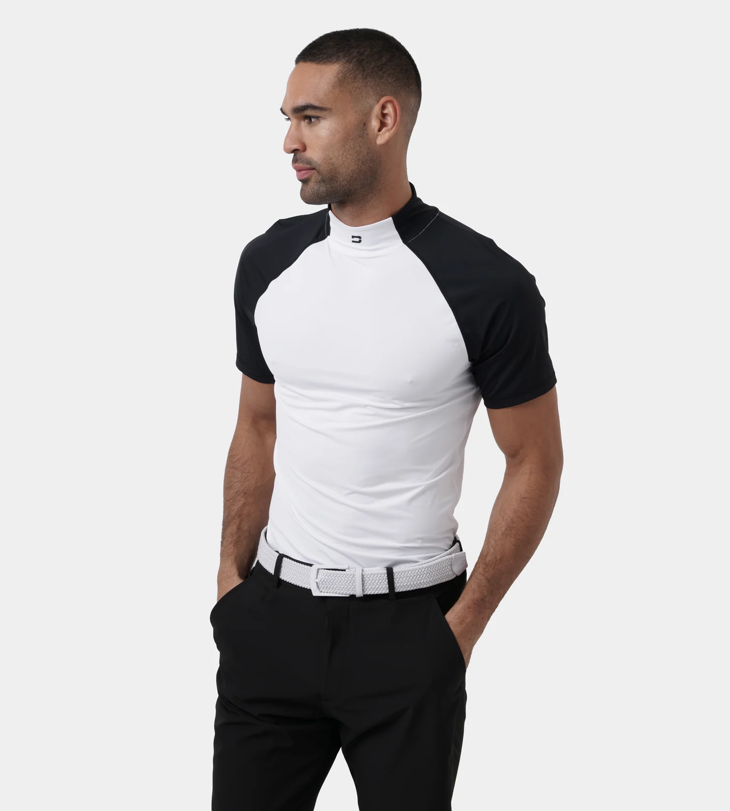 TEE TIGHT BASELAYER - BLACK/ WHITE - Image 2
