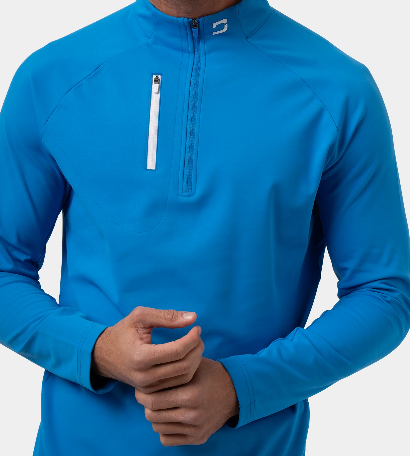 ULTRA BLEND 3.0 1/4 ZIP - BLUE - Image 6