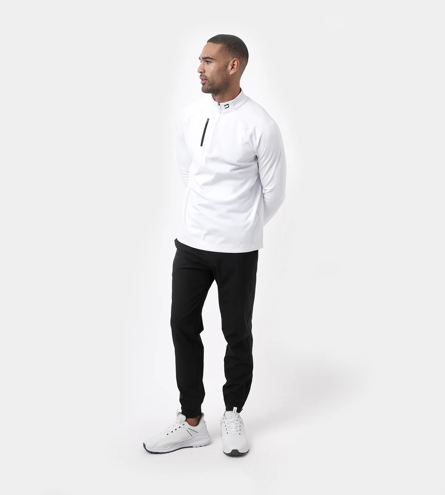 ULTRA BLEND 3.0 1/4 ZIP - WHITE - Image 7